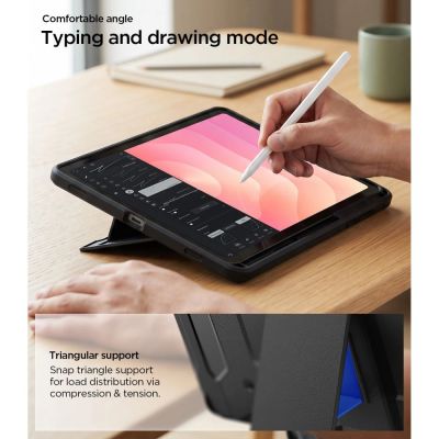10. Hülle Spigen Tough Armor Pro für Samsung Galaxy Tab S12+ 12.6" - schwarz