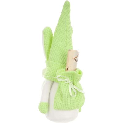 5. Grüner Hase, 20 cm, mit Geschenktüte, Frühlingsdekoration