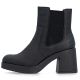 10. Damen-Chelsea-Boots mit Blockabsatz, gefüttert, schwarz, Rieker 58081-00