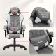 3. Huzaro Force 2.7 Grauer Gaming-Stuhl