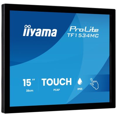 3. iiyama ProLite TF1534MC-B8X Computermonitor 38,1 cm (15") 1024 x 768 px XGA LED-Touchscreen Schwarz