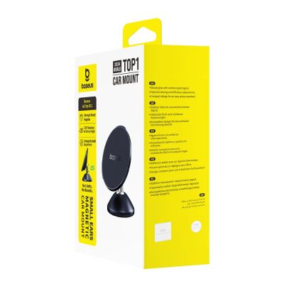 14. Baseus GoTrip DC1 Magnethalterung kompatibel mit MagSafe für Windschutzscheibe/Armaturenbrett – Schwarz