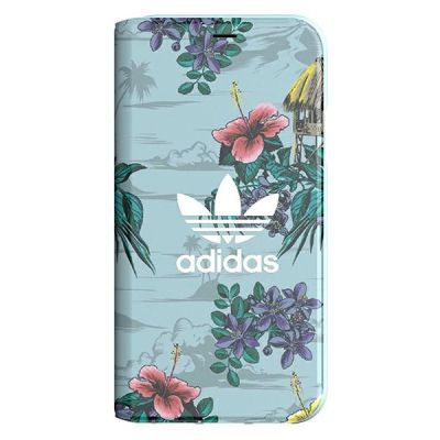Adidas Booklet Case Floral für iPhone X / XS - Grau