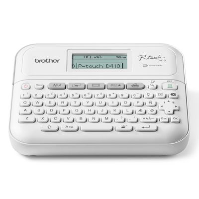 Brother PT-D410 Etikettendrucker, Thermotransfer, 180 x 180 dpi, 20 mm/s, kabelgebunden, TZe, QWERTY-Tastatur