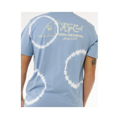 4. Herren RIP CURL Pacific Rinse Fin Tee Blau