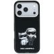 3. Karl Lagerfeld Smooth Karl & Choupette Bodies Sketch MagSafe Hülle für iPhone 18 Pro / 17 Pro - Schwarz