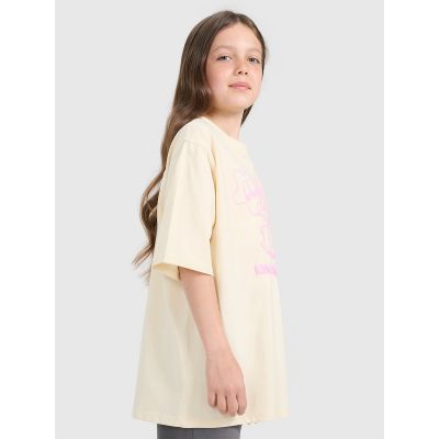 4. Oversized T-Shirt mit Aufdruck für Mädchen 4F 4FJRAW25TTSHF3197-12S