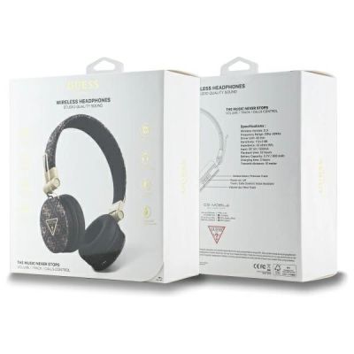 4. Guess Bluetooth-On-Ear-Kopfhörer ENC GUBH70E4PTMK schwarz/schwarz 4G Triangle Round Shape