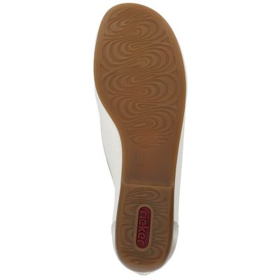 24. Rieker W RKR658 bequeme Leder-Lochschuhe, beige