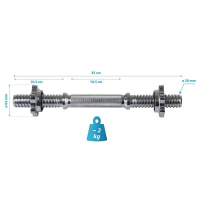 10. Kurzer Lenker 35 cm + ENERO FIT Klemmen Ø28 mm