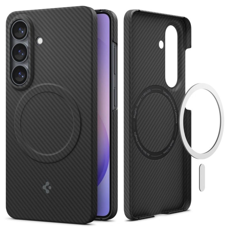 2. Spigen AirSkin Aramid Mag MagSafe Hülle für Samsung Galaxy S26 - Schwarz