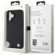 8. BMW Sign Leather Diamond Metal Logo MagSafe-Hülle für iPhone 16 – Schwarz