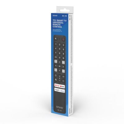SAVIO Universalfernbedienung für Fernseher / Ersatz für TCL Smart TV RC-15