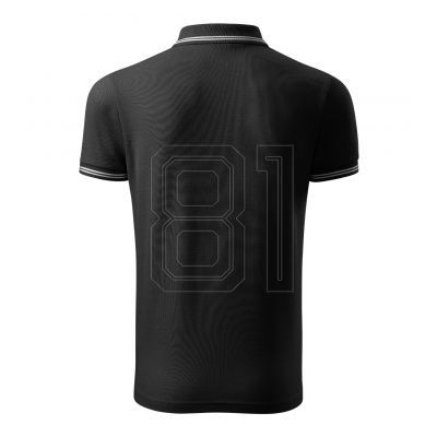 2. Adler Urban M MLI-21901 schwarzes Poloshirt