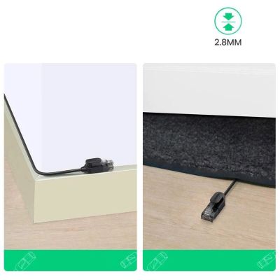 12. Ugreen Kabel Internet Netzwerkkabel Ethernet Patchkabel RJ45 Cat 6A UTP 1000Mbps 5m schwarz (70654)