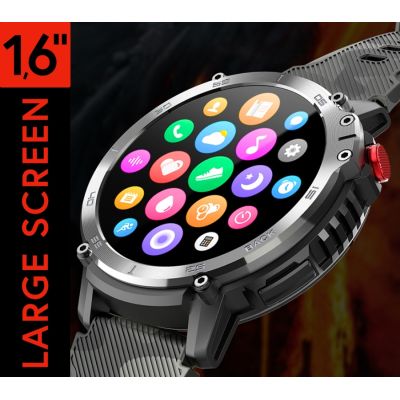 8. Herren-Smartwatch RUBICON RNCF08 Schwarz/Camo SMARUB232