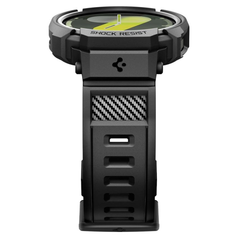 6. Spigen Rugged Armor Pro Armband für Samsung Galaxy Watch 8 40 mm – Mattschwarz
