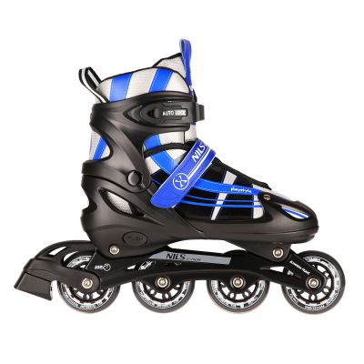 7. NH18366A 2-in-1 dunkelblaue Größe S (31–34) Inline-Skates mit austauschbarer Hockeykufe NILS EXTREME