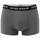 6. Le Coq Sportif Herren-Boxershorts, 3er-Pack, Schwarz, Grau, Burgunderrot
