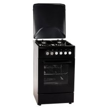 Gas-Elektro-Herd MPM-56-KGM-12B schwarz 50 cm, Konvektion