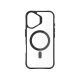 8. 3mk Satin Armor MagCase Hülle mit MagSafe für iPhone 16 Plus – transparent mit schwarzem Rahmen