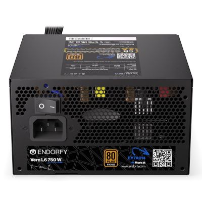 9. ENDORFY Vero L6 Netzteilmodul 750 W 24-Pin ATX Schwarz