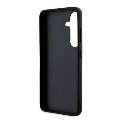 7. Karl Lagerfeld Fixed Glitter Ikonik Logo Metal Pin Hülle für Samsung Galaxy A35 – Silber