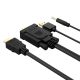 4. Orico XD-VATH VGA- und 3,5-mm-Klinkenstecker-auf-HDMI-Full-HD-60-Hz-Kabel mit USB-Stromversorgung, 5 m – Schwarz