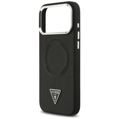 6. Guess Triangle Logo MagSafe Hülle für iPhone 17 Pro - Schwarz