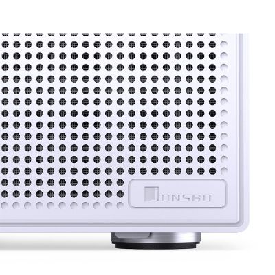 18. Jonsbo N4 WHITE Micro Tower Computer Security & Holders White