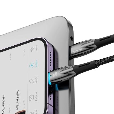 10. Baseus CADH000101 Lightning – USB-C PD-Kabel 20 W 480 Mbit/s 2 m – Schwarz