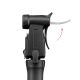 8. ROCKBROS TM-1701P 80 PSI Mini-Fahrradpumpe für Presta- und Schrader-Ventile – Schwarz