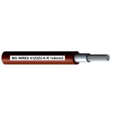 Photovoltaikkabel // MG Wires // 1x6mm², 0,6/1kV rot H1Z2Z2-KR-6mm2 RD, 100m Packung