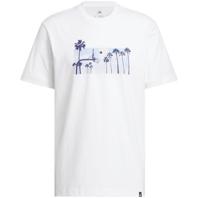 2. adidas Herren-T-Shirt Summer Sunset Graphic, weiß, JZ7544
