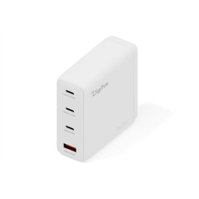3. Digitus GaN II Wandladegerät 140 W | 3x USB-C, 1x USB-A | PD 3.0, QC 3.0 | Weiß