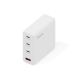 3. Digitus GaN II Wandladegerät 140 W | 3x USB-C, 1x USB-A | PD 3.0, QC 3.0 | Weiß