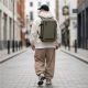 14. Tech-Protect Defender S50 Rucksack für Ryanair & Wizzar, 20 l Laptop, Olivgrün