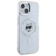 4. Karl Lagerfeld IML Metal Choupette Head MagSafe iPhone 15 Plus Hülle - Weiß