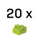 Lindy 47895 Portblocker RJ-45 Portblocker Grün Acrylnitril-Butadien-Styrol-Copolymer (ABS) 20 Stück.