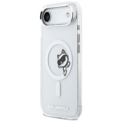 2. Karl Lagerfeld IML Peekaboo MagSafe Hülle für iPhone Air – Transparent