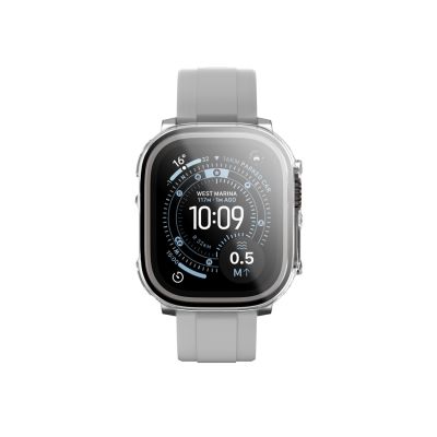 3. AmazingThing Radix Displayschutzfolie aus Glas mit Hülle für Apple Watch Ultra 3 49 mm – Transparent