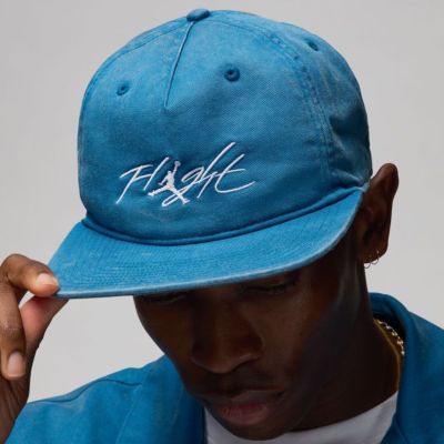 Air Jordan Flight Pro Unstructured Industrial Blue Snapback Cap - FV5300-457