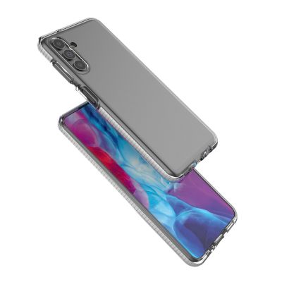 4. Spring Case Cover Gel Cover mit farbigem Rahmen für Samsung Galaxy A13 5G schwarz