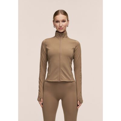CASALL Damen-Zip-Jacke mit weichem Griff, grün