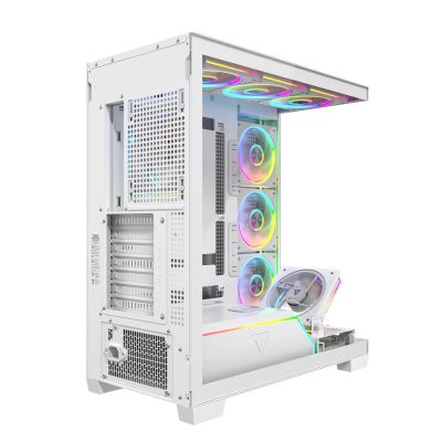 3. MODECOM VOLCANO STELLAR PLUS ARGB MIDI 8F WEISSES GEHÄUSE