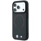 2. BMW M Kevlar MagSafe Hülle mit rotem Printring und Metalllogo für iPhone 18 Pro / 17 Pro – Schwarz
