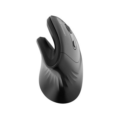 3. Wozinsky WWM-1076 Kabellose, vertikale, ergonomische Maus, 3600 DPI – Schwarz