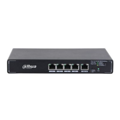 Dahua Technology SMG1005 Netzwerk-Switch, unmanaged, 2,5-Gbit/s-Ethernet (100/1000/2500), Schwarz