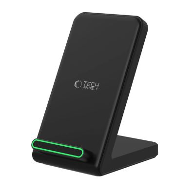 3. Tech-Protect QI15W-A40 Kabelloses Ladegerät - Schwarz