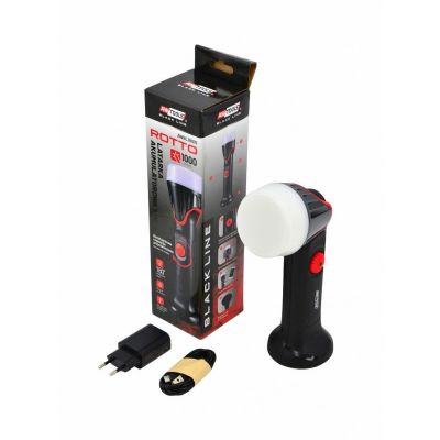 2. AWTOOLS BLACK LINE Werkstatt-Taschenlampe ROTTO SMD LED 1000LM